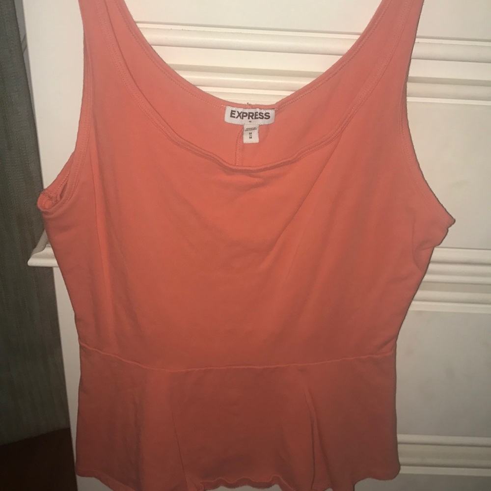 Orange Express tank top